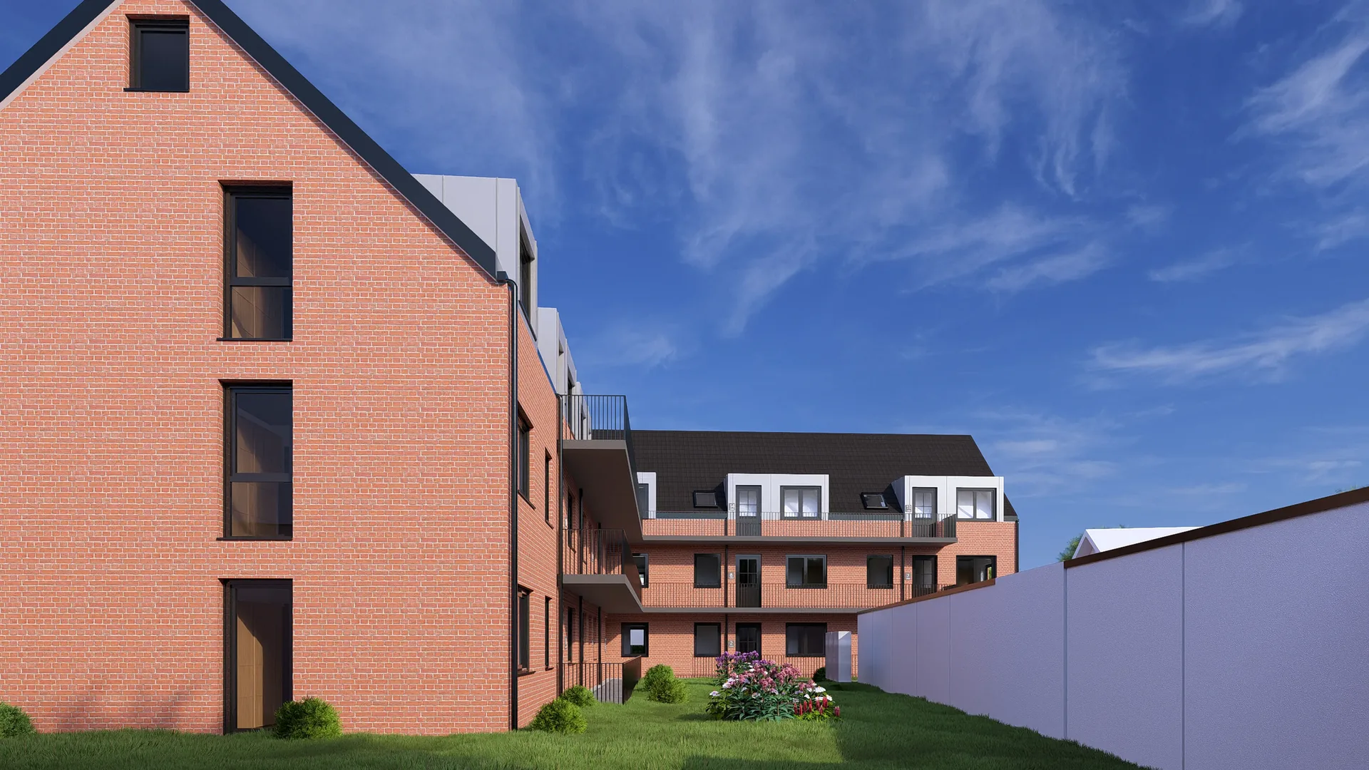 Wefers Hof – Luftbild mit Garagen und Umgebung